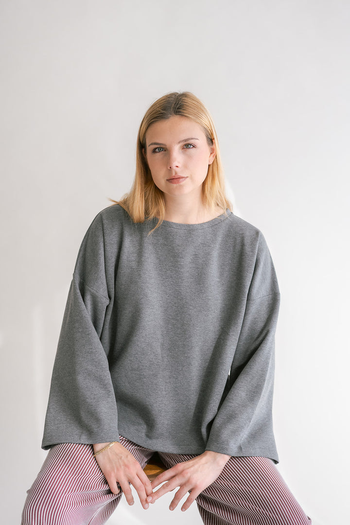Ada Top Dark Grey