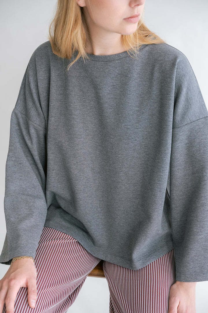 Ada Top Dark Grey