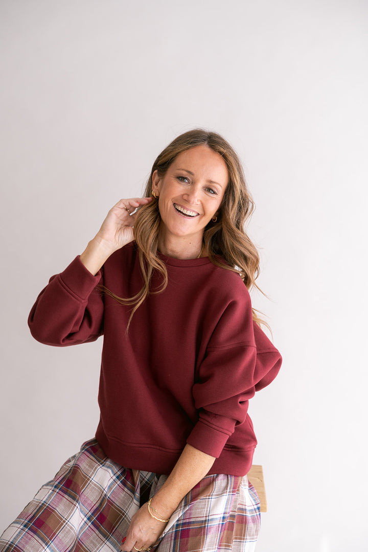 Alba Sweater Bordeaux Uni