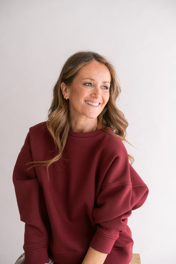 Alba Sweater Bordeaux Uni