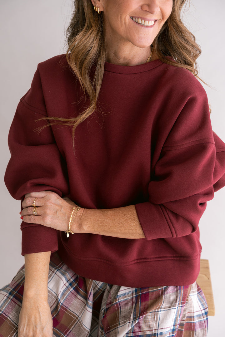 Alba Sweater Bordeaux Uni