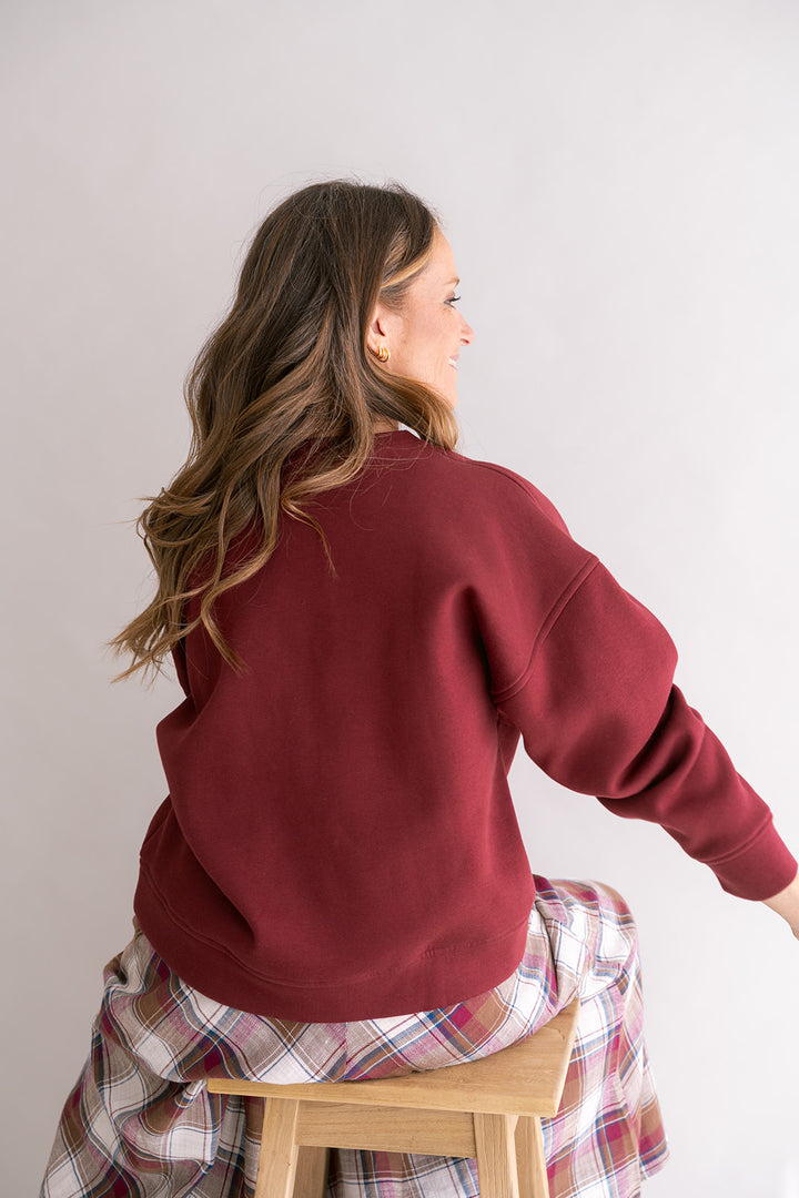 Alba Sweater Bordeaux Uni