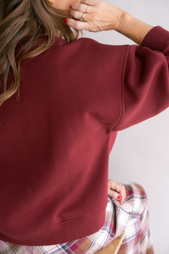 Alba Sweater Bordeaux Uni