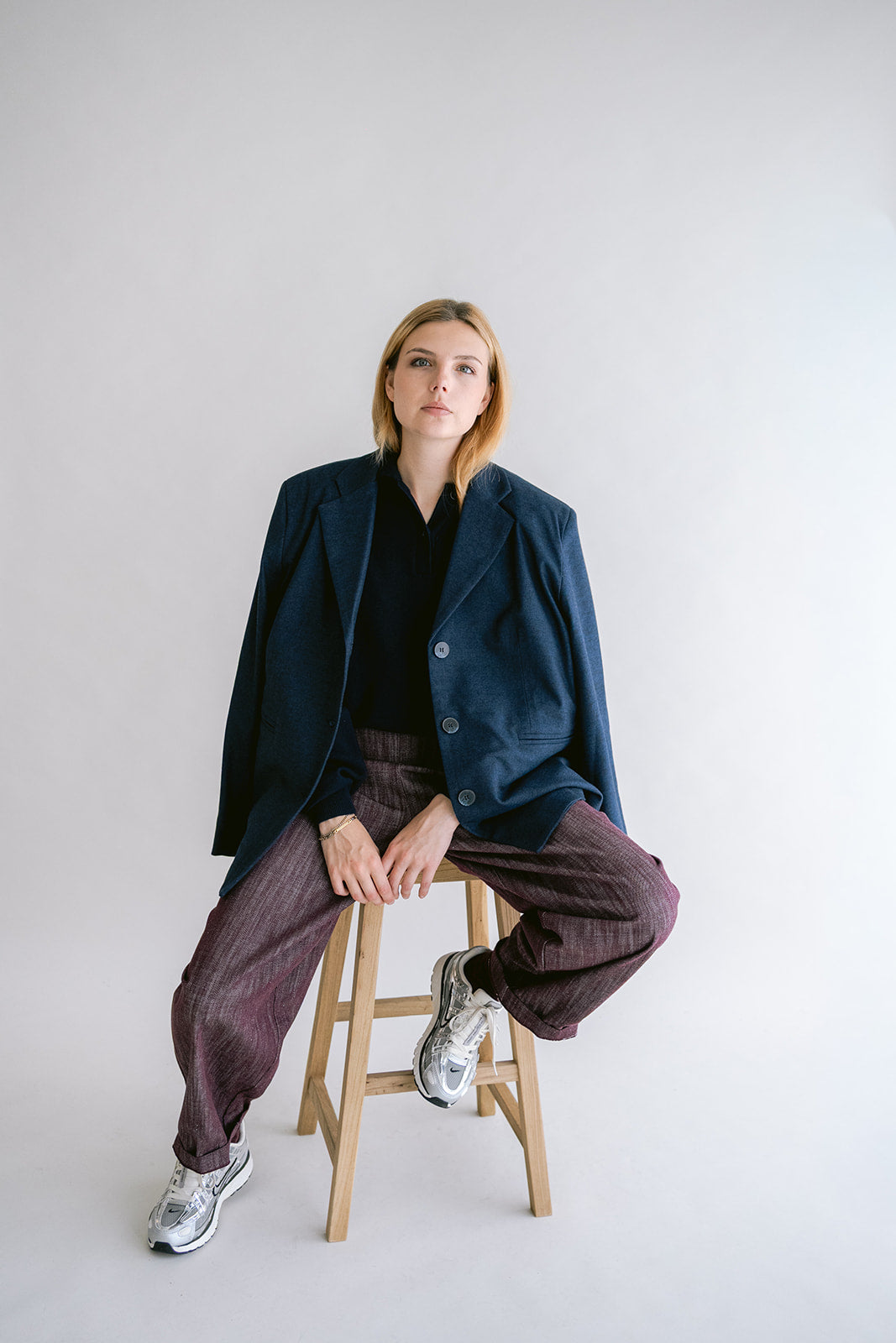 Arthur Blazer Solid Navy