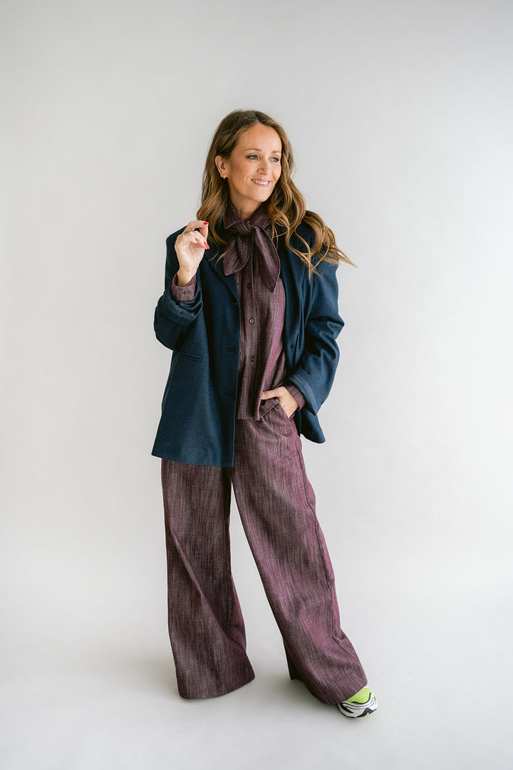 Arthur Blazer Solid Navy