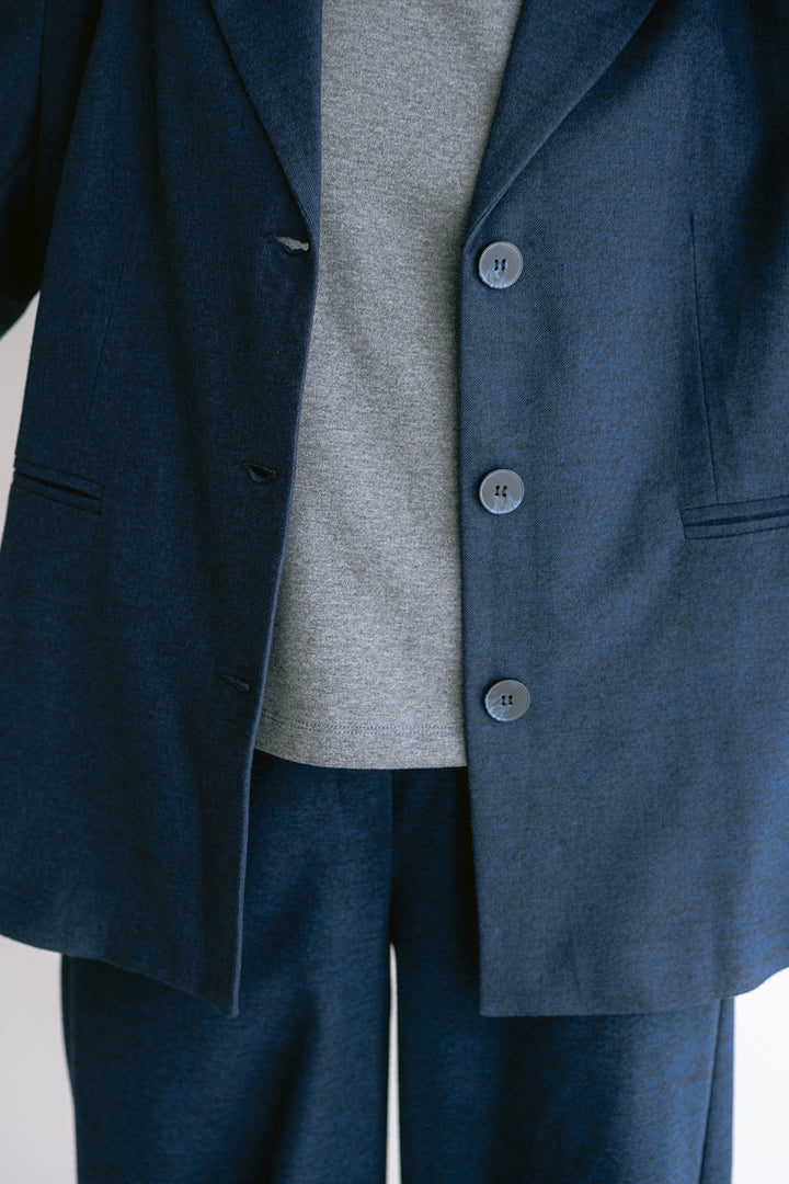 Arthur Blazer Solid Navy