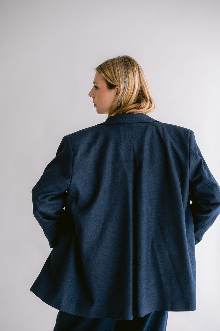 Arthur Blazer Solid Navy