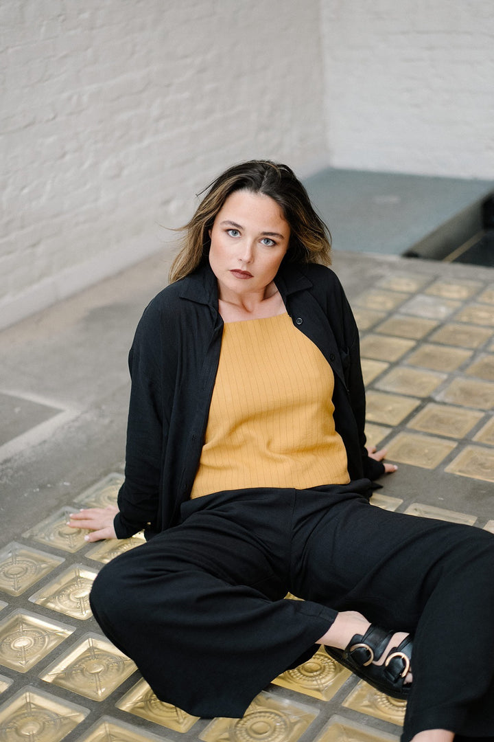 Fem Top Marrakesh Camel Linen