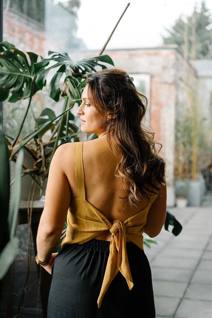 Fem Top Marrakesh Camel Linen