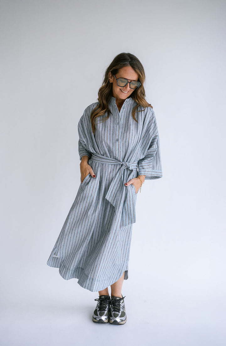 Ivy Dress Blue Linen