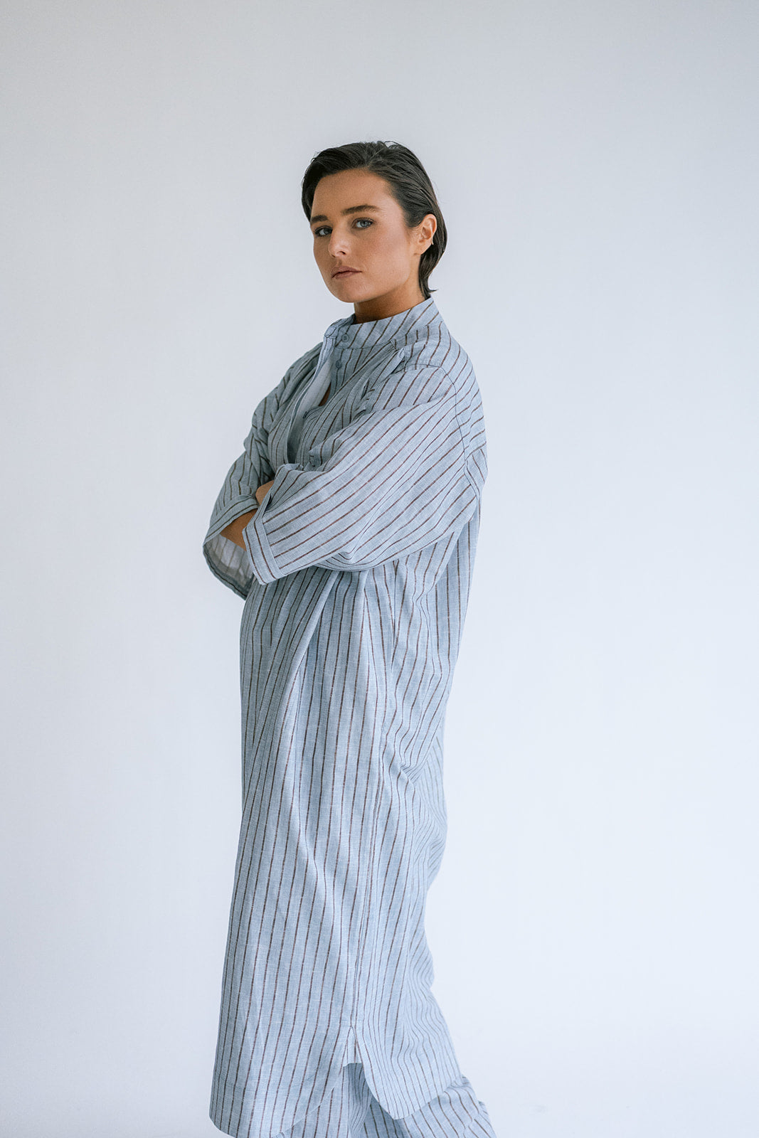Ivy Dress Blue Linen