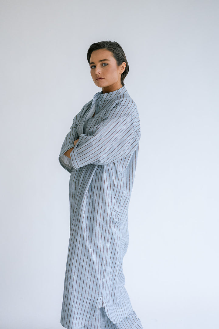 Ivy Dress Blue Linen