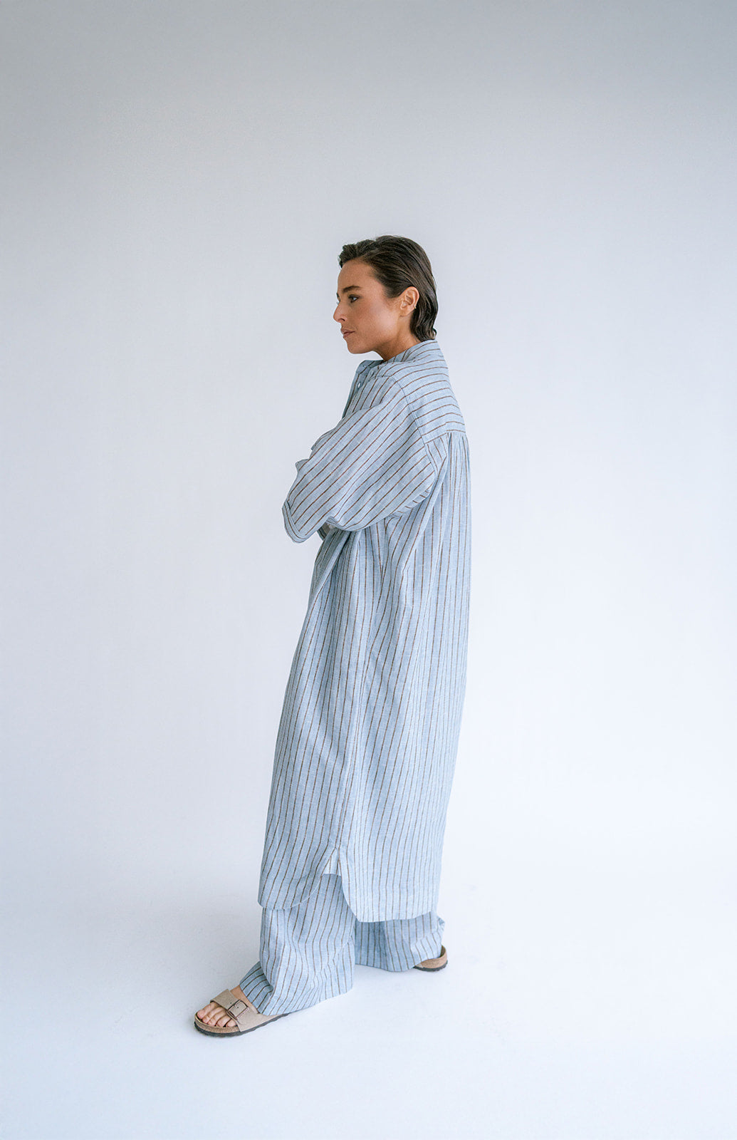 Ivy Dress Blue Linen
