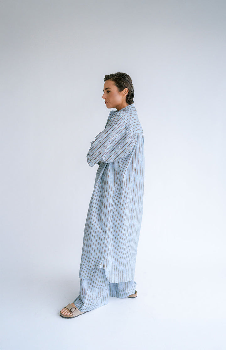 Ivy Dress Blue Linen