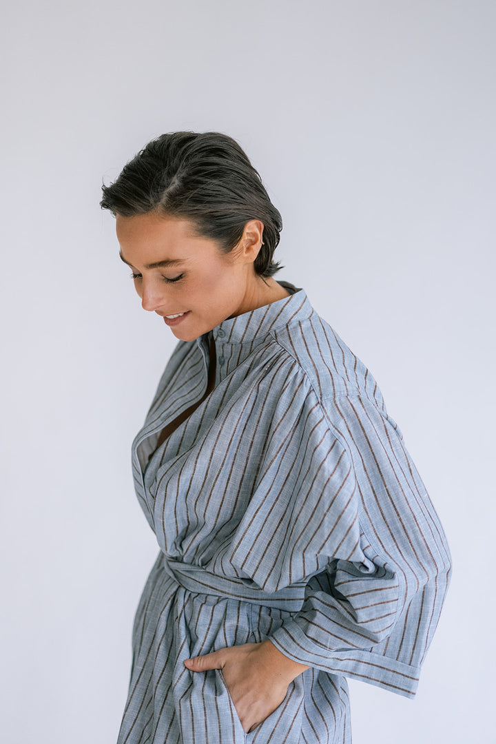 Ivy Dress Blue Linen