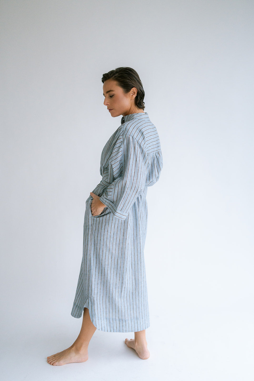 Ivy Dress Blue Linen