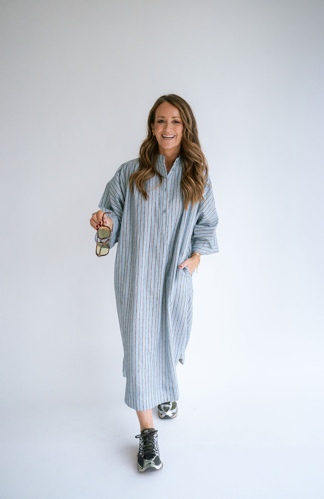 Ivy Dress Blue Linen