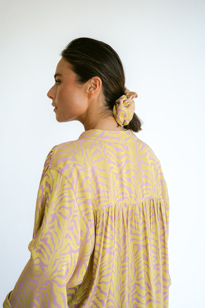 Ivy Dress Palm Pink Yellow