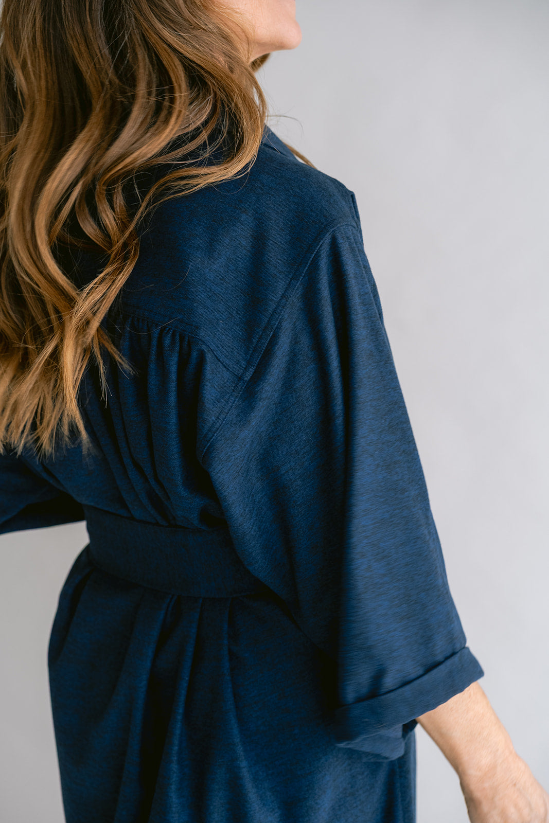 Ivy Dress Solid Navy