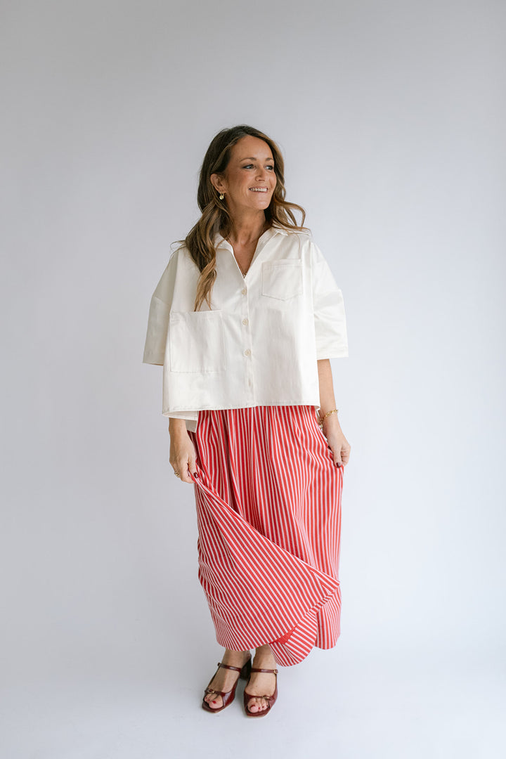Jax Skirt Red Stripe