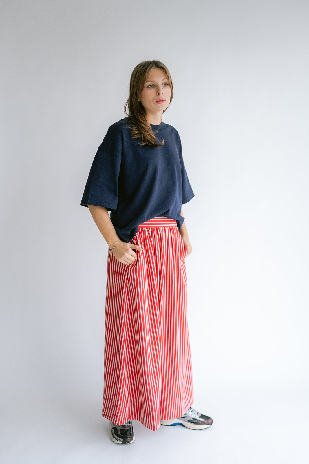 Jax Skirt Red Stripe