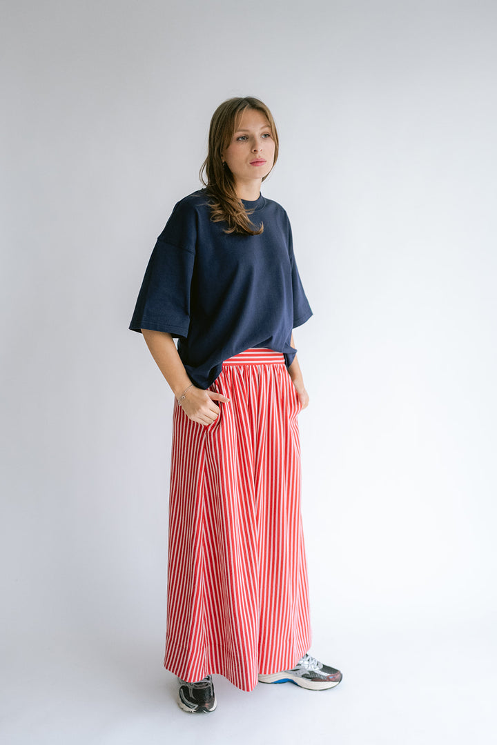 Jax Skirt Red Stripe