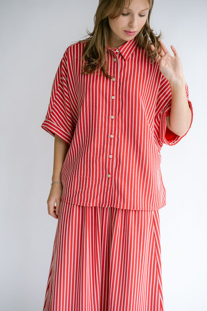 Jax Skirt Red Stripe