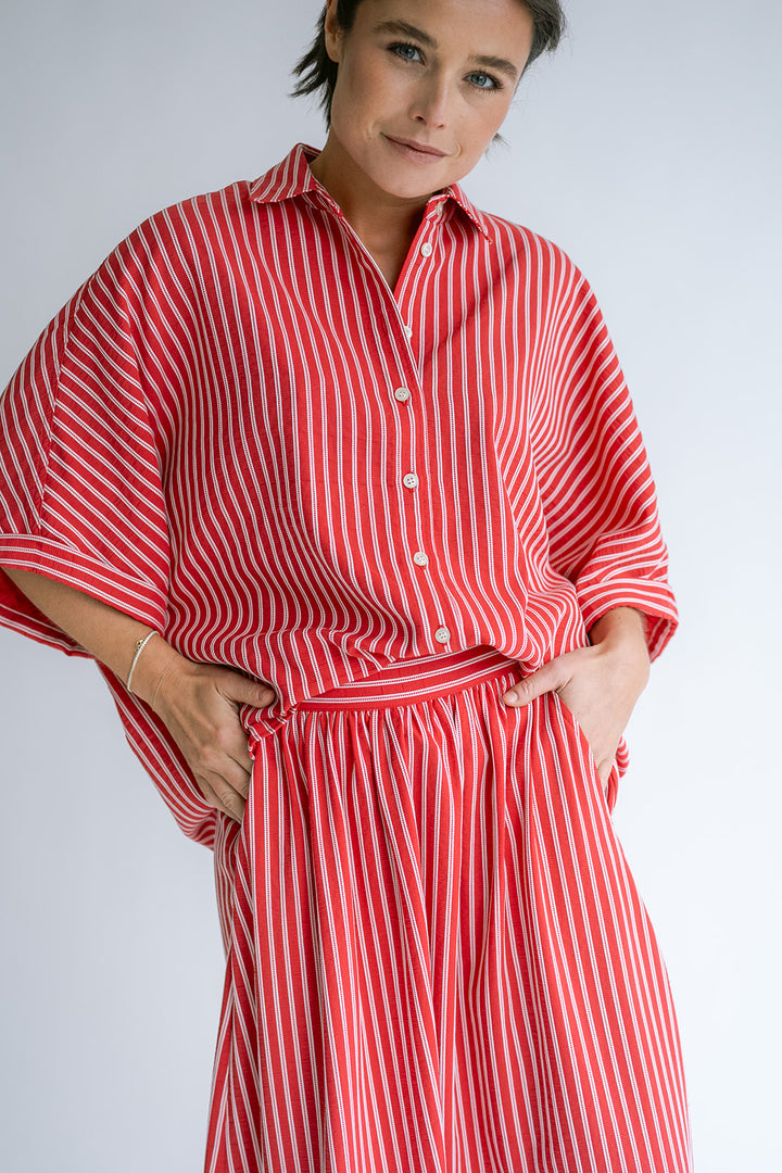 Jax Skirt Red Stripe