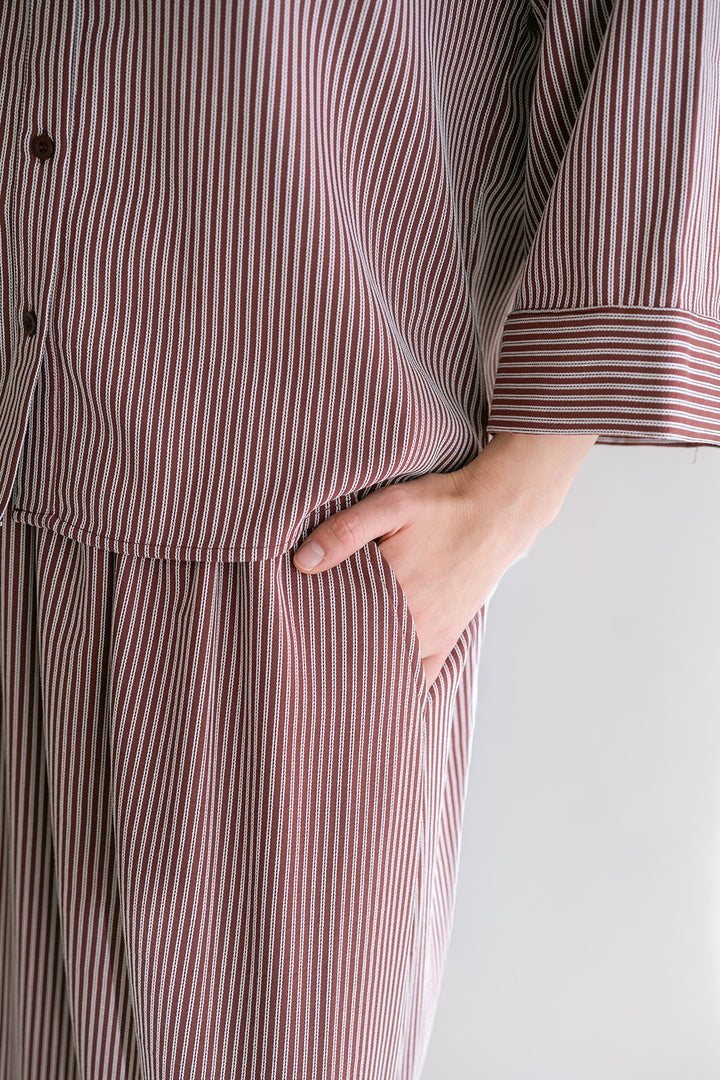 Jax skirt Stripe Bordeaux