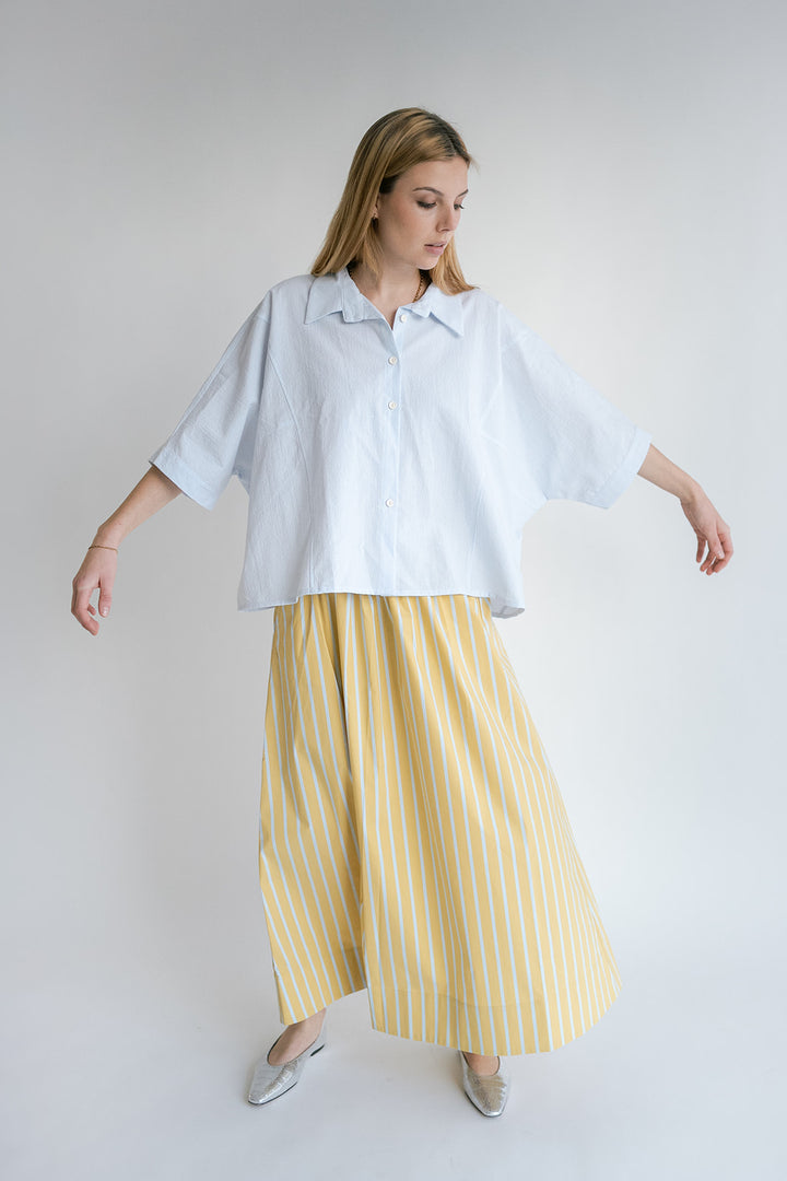 Jax Skirt Yellow Blue Stripe