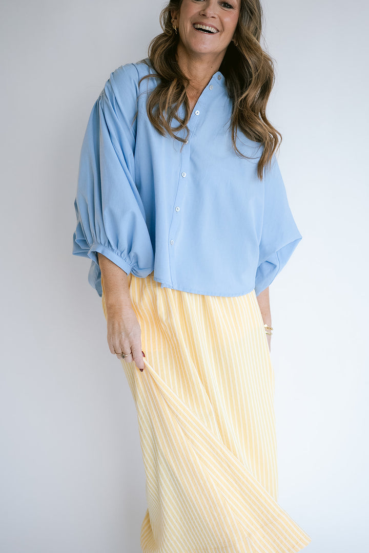 Jax Skirt Yellow White Stripe