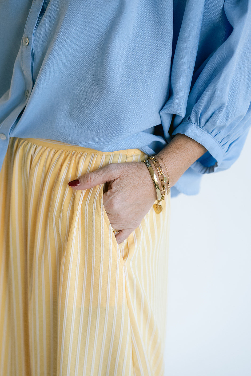 Jax Skirt Yellow White Stripe