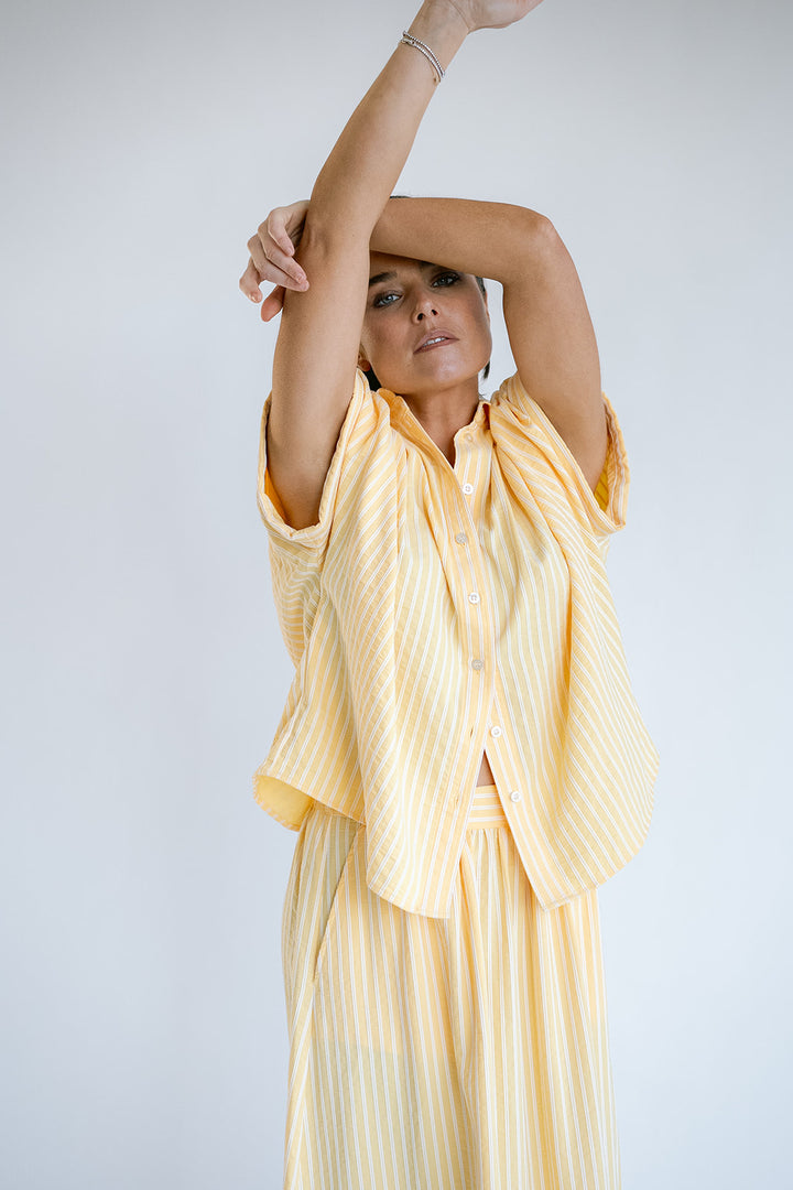 Jax Skirt Yellow White Stripe