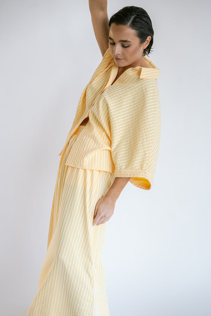 Jax Skirt Yellow White Stripe