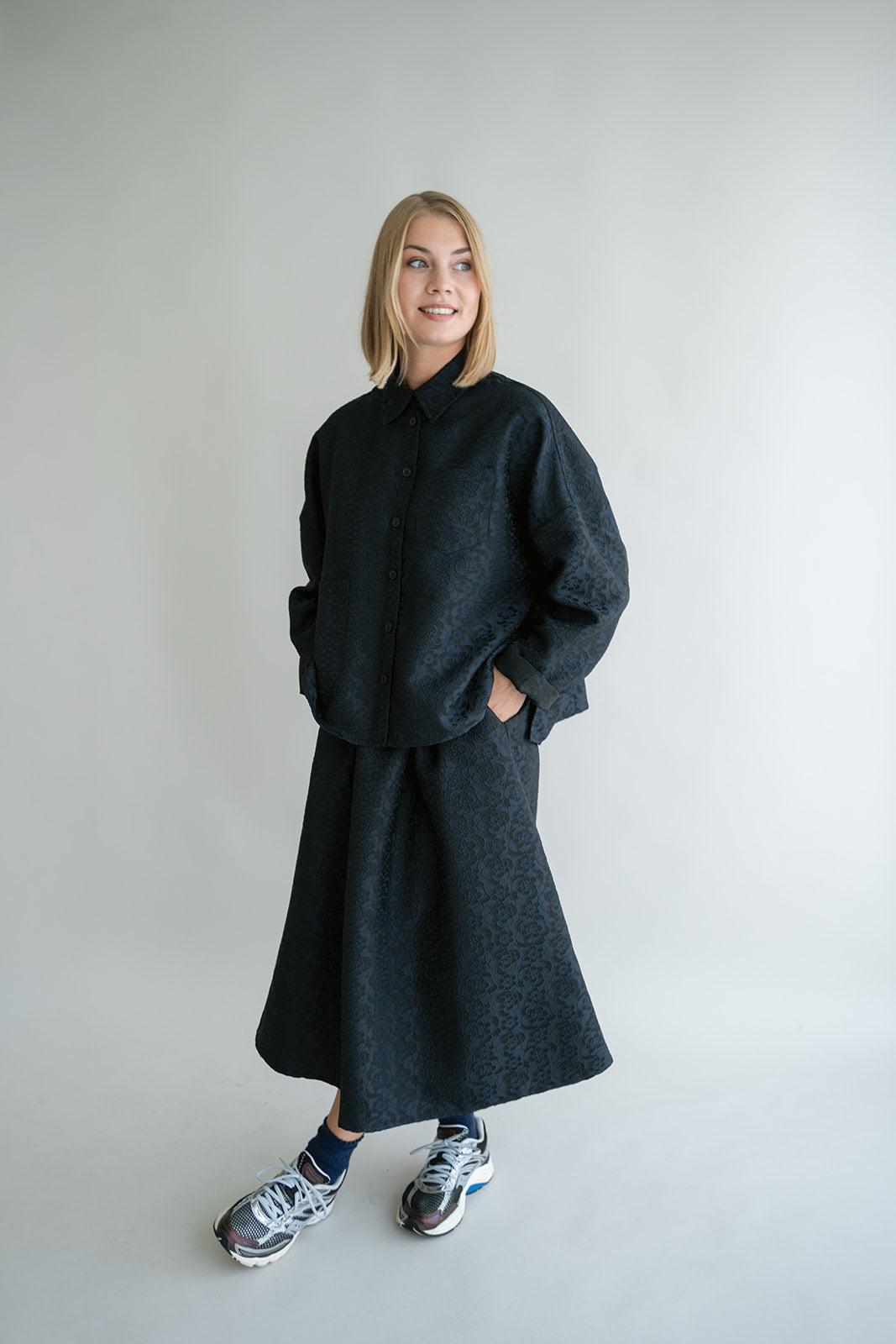 Julia Skirt Navy Flower