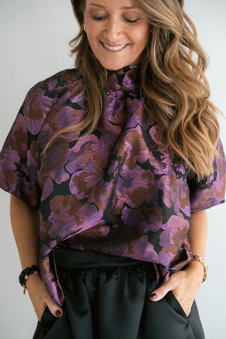 Julia Skirt Satin Black
