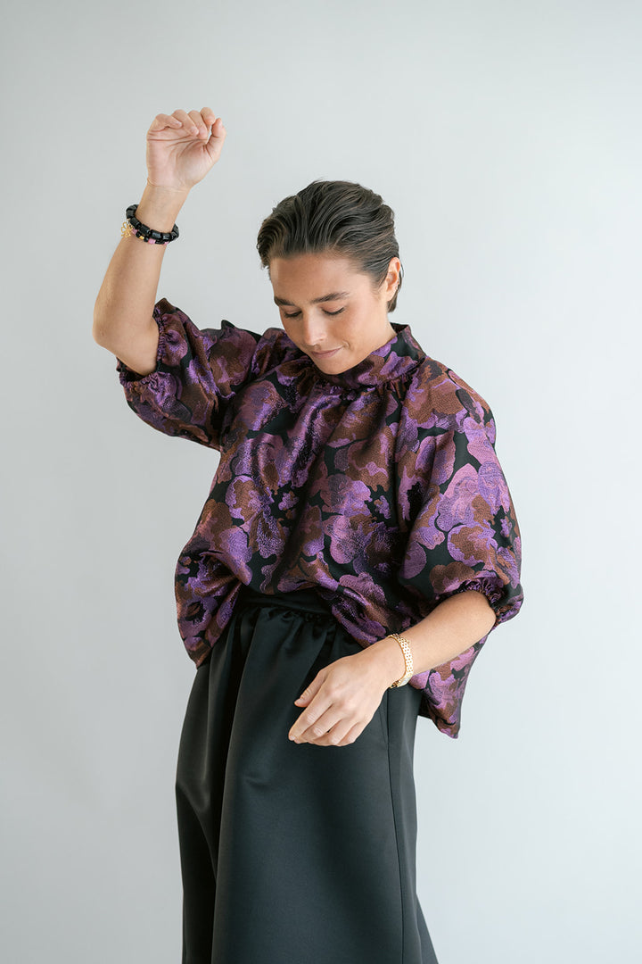 Julia Skirt Satin Black