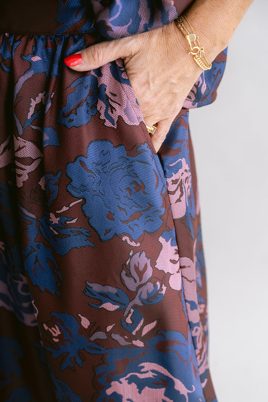 Juliette Skirt Bordeaux Flower