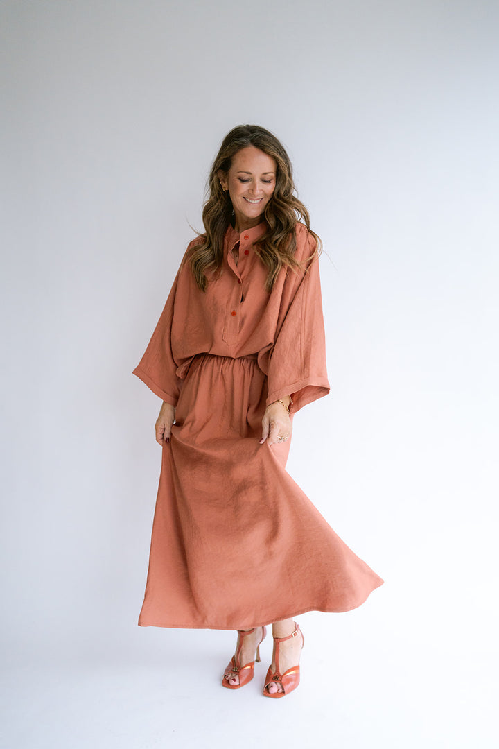 Juliette Skirt Brilliant Rust