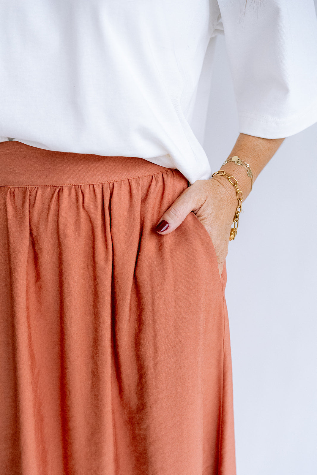 Juliette Skirt Brilliant Rust