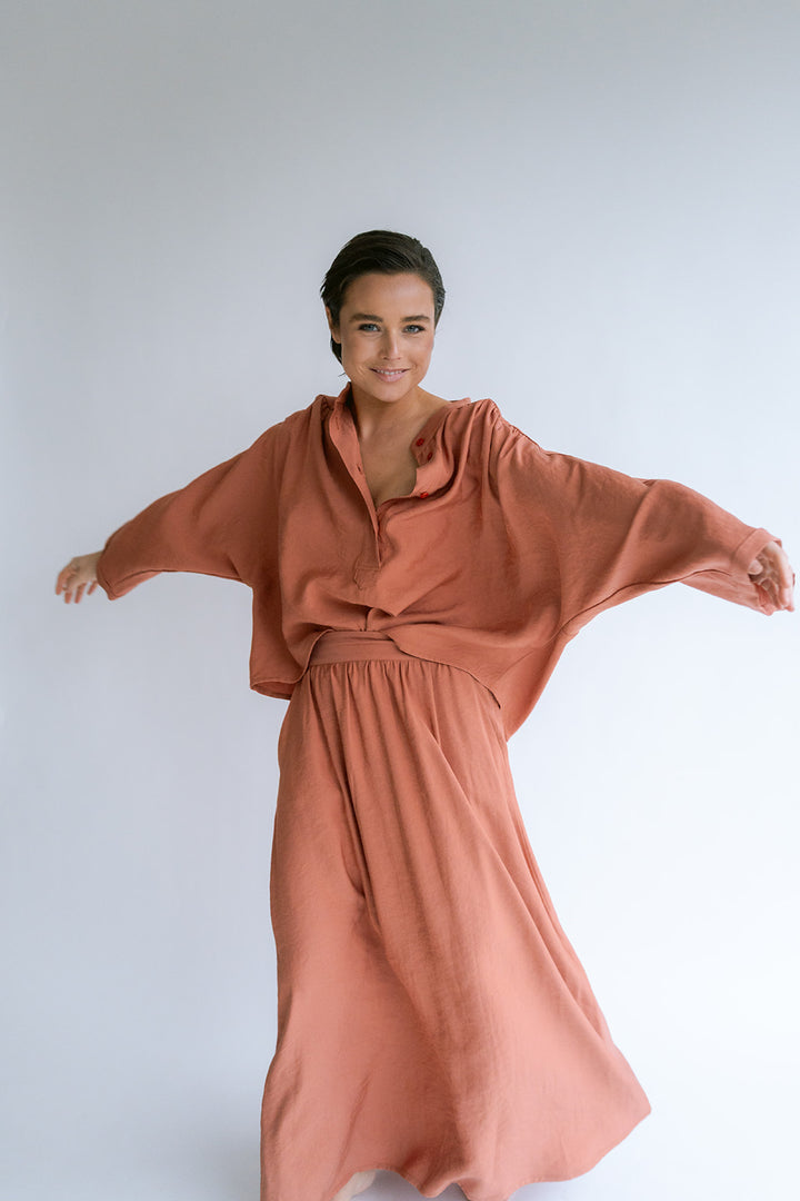Juliette Skirt Brilliant Rust
