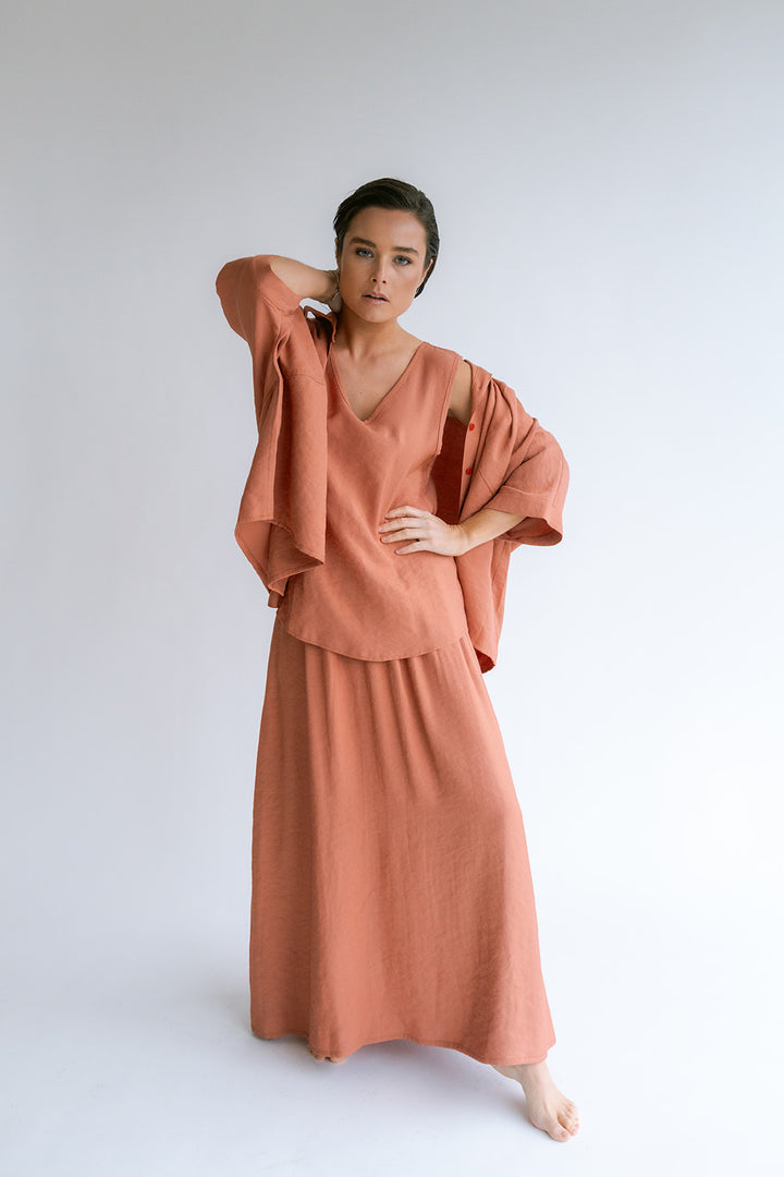 Juliette Skirt Brilliant Rust