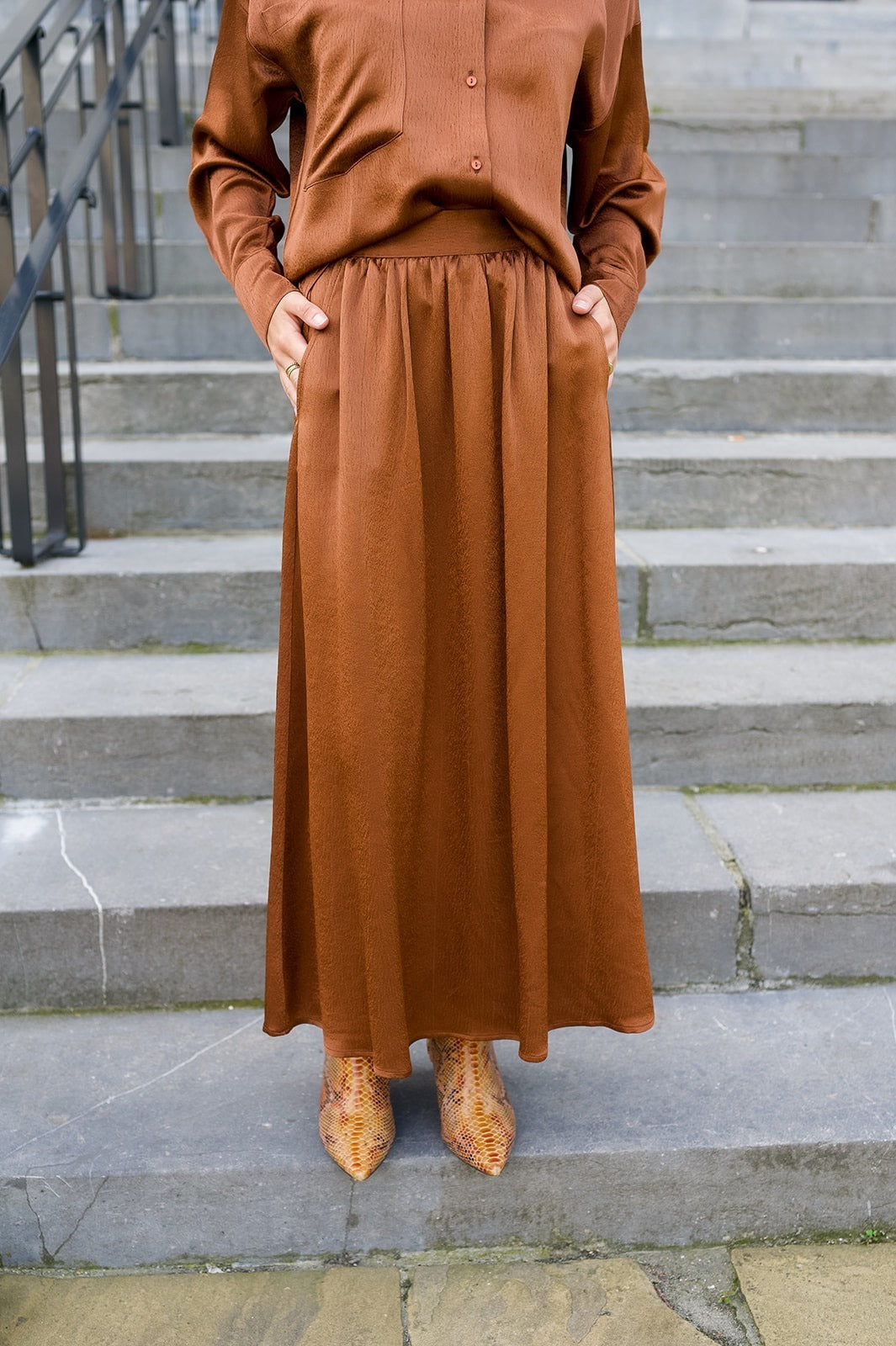 Juliette Skirt Chocolate Brown