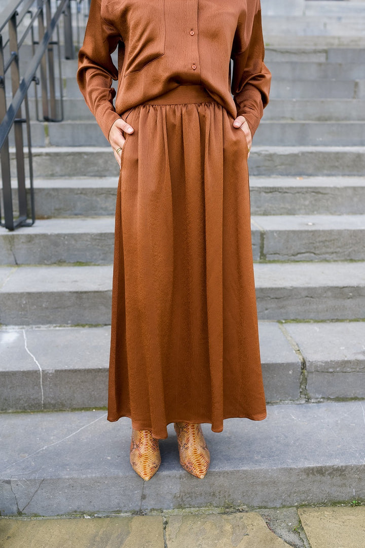 Juliette Skirt Chocolate Brown