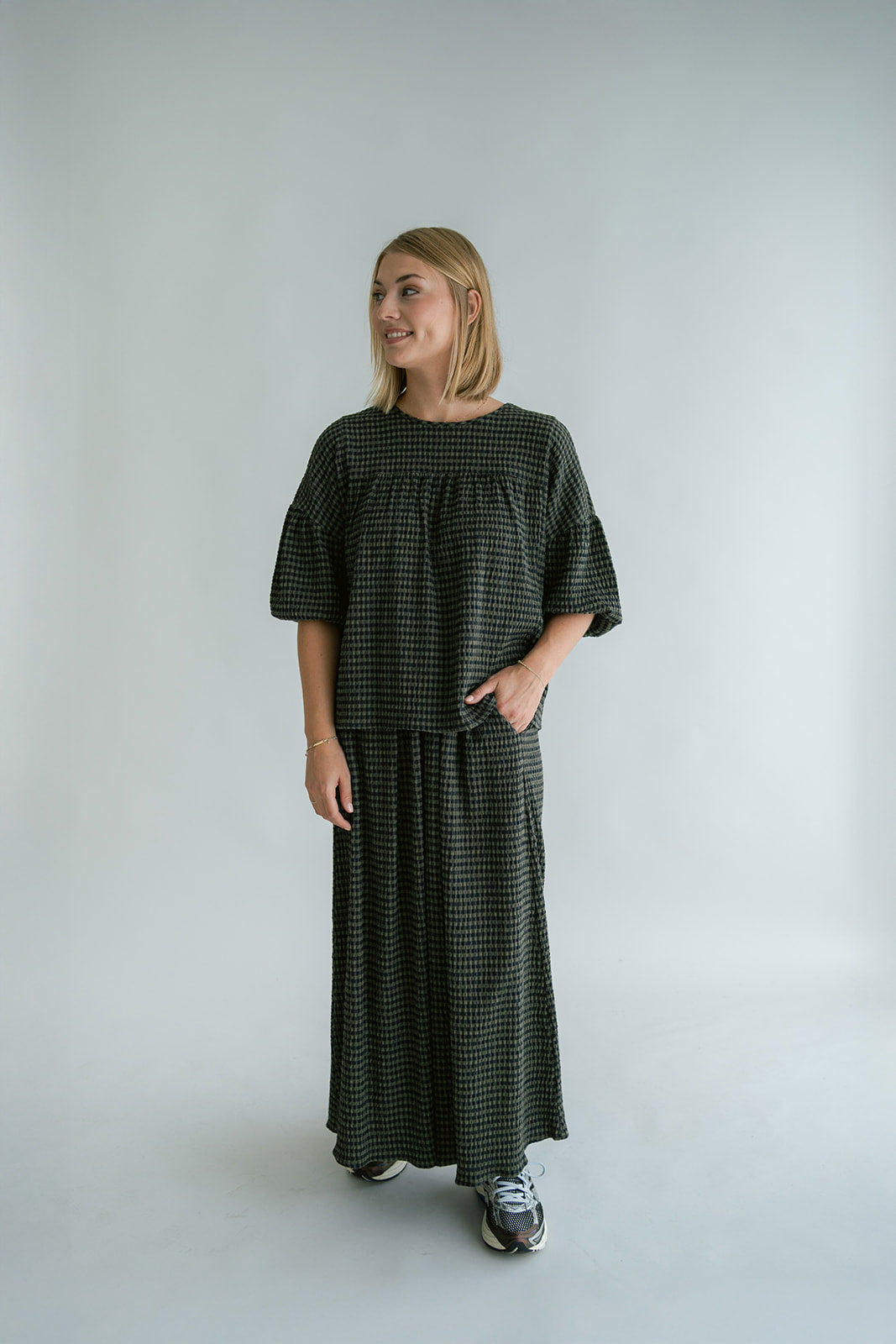 Juliette Skirt Green Small Check
