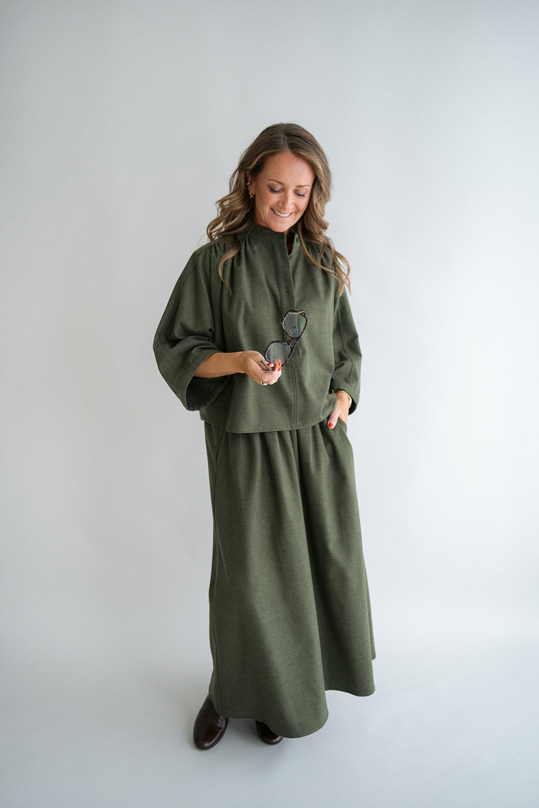 Juliette Skirt Solid Green