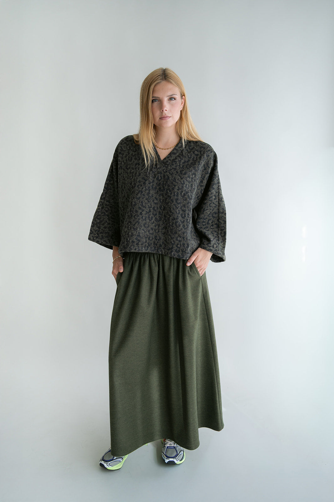 Juliette Skirt Solid Green