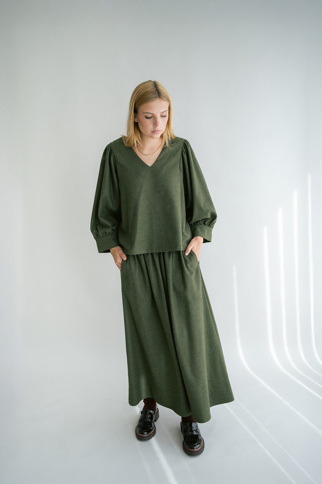Juliette Skirt Solid Green