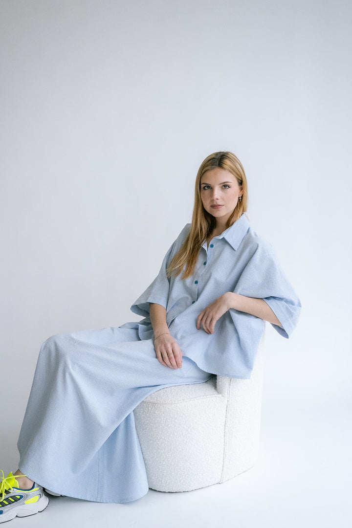 Juliette Skirt Vichy Blue