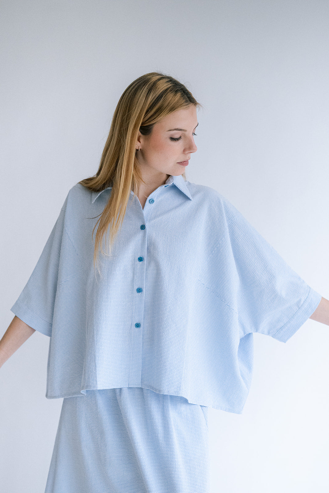 Juliette Skirt Vichy Blue